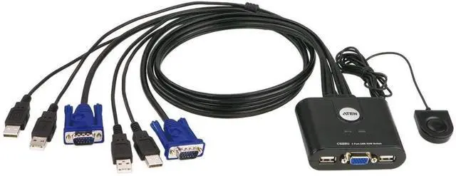 Main image of ATEN 2-Port USB KVM with 2 Bonded Cables