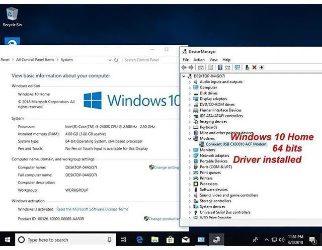 Alt view image 4 of 5 - FOR 56K External Dial Up Fax Data Modem Windows 108 7 XPVista