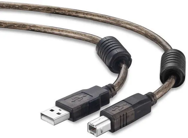 Main image of Active USB 2.0 Printer Cable 100Ft - A-Male to B-Male High Speed Printer/Scanner/Repeater Cable for HP Canon Lexmark Epson Dell Samsung etc (100Ft/30M)