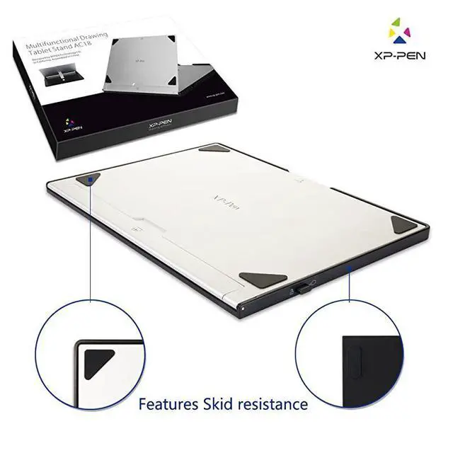 Alt view image 4 of 7 - FOR AC18 Multifunctional Metal Drawing Pen Tablet Stand for Pen Display Drawing Graphic Monitor Prevented Skidding Stander Holder