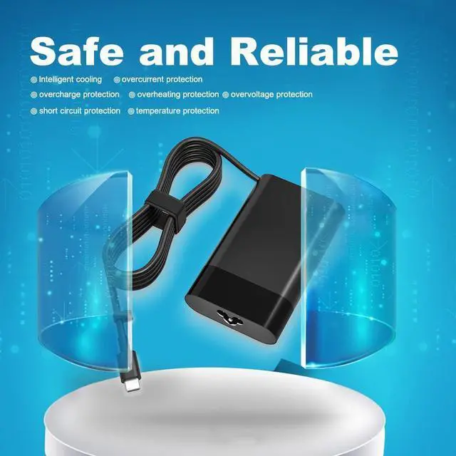 Alt view image 3 of 5 - for90W 65W USB C Charger Fit for Dell-Latitude 7410 7310 9410 9510 5420 5320 2in1 5510 5410 Precision 3550 Laptop Type Power Supply Adapter Cord