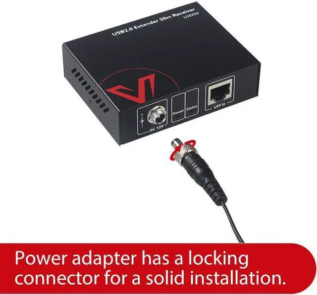 Alt view image 5 of 6 - forAV Access USB Extender 196ft/60M Over Cat5e/6, 4 USB 2.0 Ports, Plug and Play, No Driver, Supports All Operating System, Two Webcams Work Synchronously, Keyboard and Mouse for Office USB Extender