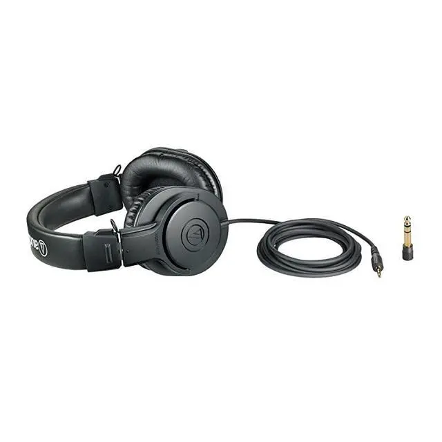 Alt view image 5 of 6 - ATH-M20X Professional Studio Monitor Headphones, Black