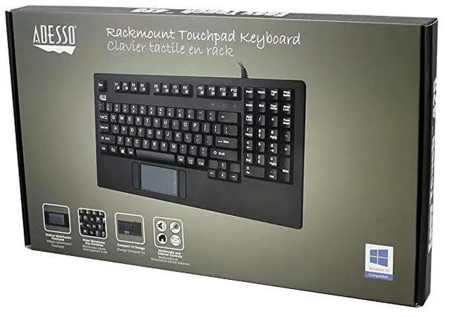 Alt view image 5 of 7 - UB Easytouch Rackmount USB Touchpad Keyboard