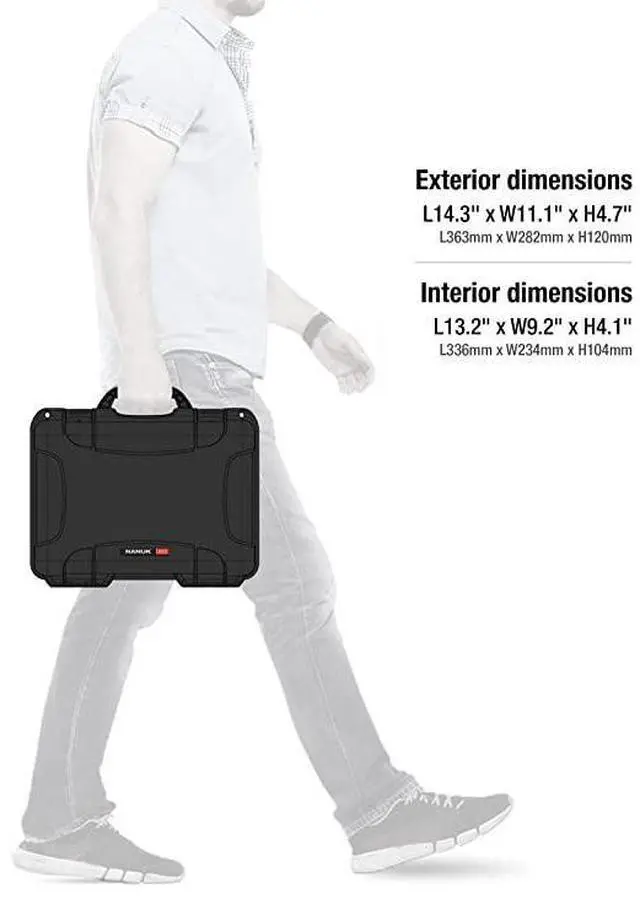 Alt view image 7 of 7 - FOR-910 Waterproof Hard Case Empty - Black