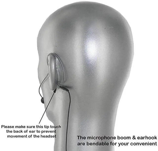 Main image of FOR Avl630sh4 Earhook Headset Mic for Shure Wireless Microphone System