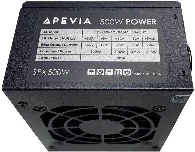 Alt view image 4 of 6 - SFX-AP500W Mini ITX Solution/Micro ATX/SFX 500W Power Supply