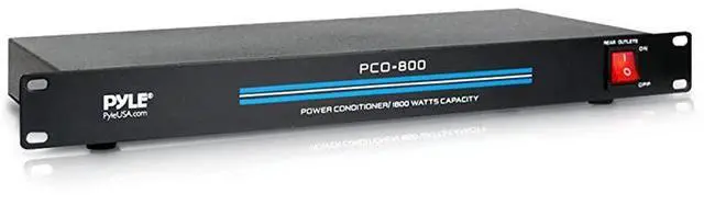 Main image of FOR-8Outlet Rack Mount Power Conditioner 15 Amp 1800W Black AC Surge Protector Suppressor Wall Power Strip w Multi Rear Socket Outlet For Home Electrical Appliance Computer Components PCO800