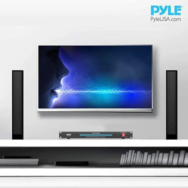 Alt view image 6 of 6 - FOR-8Outlet Rack Mount Power Conditioner 15 Amp 1800W Black AC Surge Protector Suppressor Wall Power Strip w Multi Rear Socket Outlet For Home Electrical Appliance Computer Components PCO800