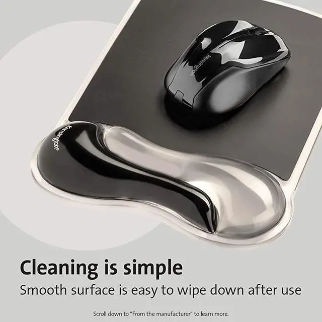 Alt view image 5 of 7 - Duo Gel Mouse Keyboard Wrist Rest Bundle Gray K52500WW Grey