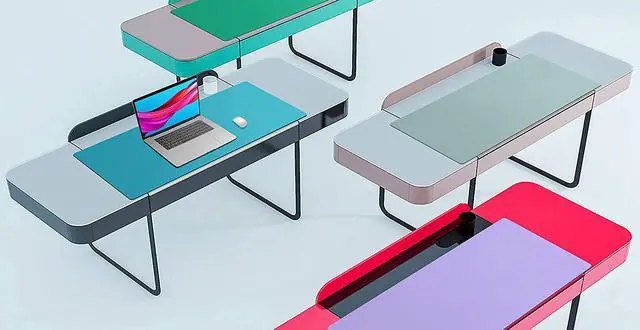 Alt view image 6 of 7 - Leather Desk Pad Protector Mouse Pad Office Desk Mat Non-Slip PU Leather Desk Blotter Laptop Desk Pad Waterproof Desk Writing Pad for Office and Home (Black 23.6 x 13.7)