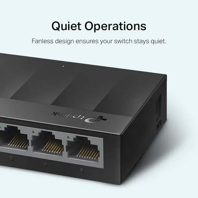 Alt view image 4 of 7 - for Litewave 8 Port Gigabit Ethernet Switch | Desktop Ethernet Splitter | Plastic Case | Unshielded Network Switch | Plug & Play | Fanless Quiet | Unmanaged (LS1008G)