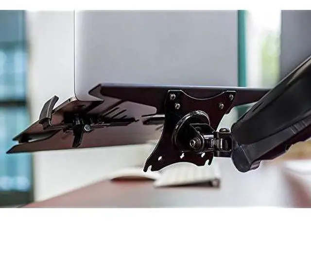 Alt view image 4 of 7 - for Laptop VESA Mount Tray | Laptop Holder Arm Mount Attachment | Vented Notebook Tray | Laptop Tray Clamp for Monitor Stand 75mm 100mm VESA