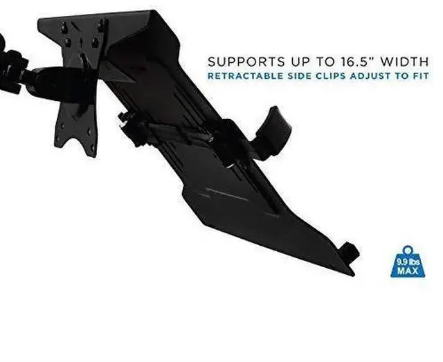 Alt view image 7 of 7 - for Laptop VESA Mount Tray | Laptop Holder Arm Mount Attachment | Vented Notebook Tray | Laptop Tray Clamp for Monitor Stand 75mm 100mm VESA