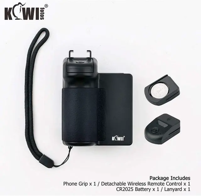 Alt view image 7 of 7 - FOR 3 in 1 Cell Phone Tripod Mount Phone Camera Grip Handle Holder with Detachable Bluetooth Shutter Remote Control and Cold Shoe Mount for iPhone Android Smartphone Selfie Vlog Video Shooting