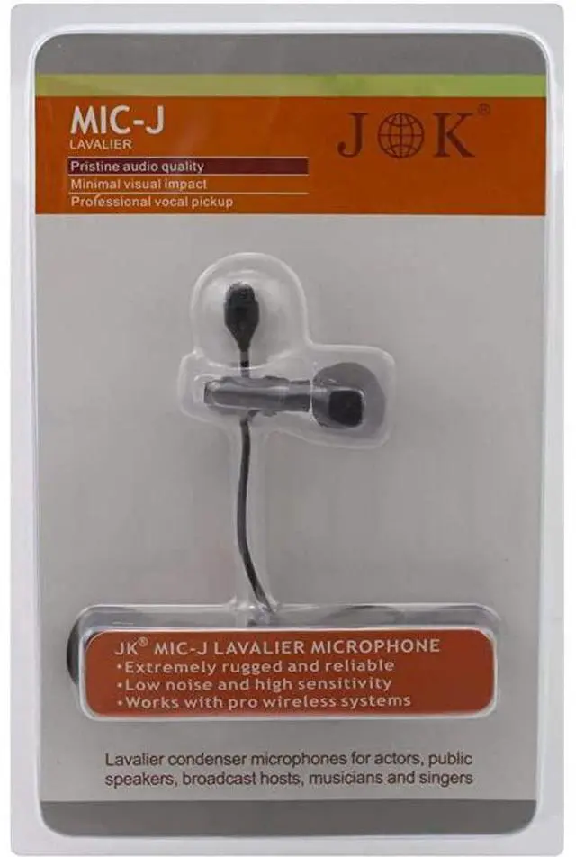 Alt view image 2 of 2 - FOR-Pro Lavalier Lapel Microphone MICJ 044 Compatible with Sennheiser Wireless Transmitter Omnidirectional Condenser Mic