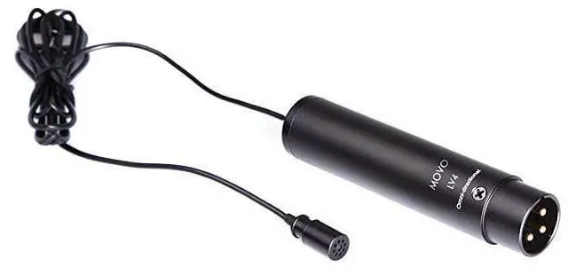 Main image of LV4O Omnidirectional XLR Lavalier Microphone Phantom Power with Metal Lapel Clip and Windscreen Accessories Great External Lav Mic for Music Podcast Live Stream Filming or YouTube Recording