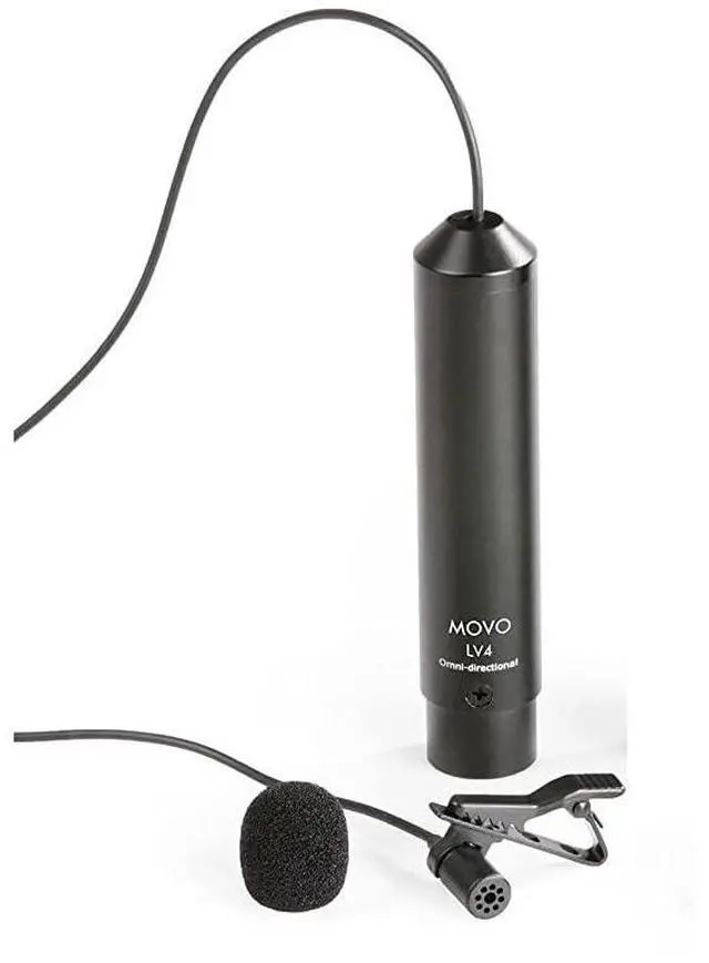 Alt view image 3 of 3 - LV4O Omnidirectional XLR Lavalier Microphone Phantom Power with Metal Lapel Clip and Windscreen Accessories Great External Lav Mic for Music Podcast Live Stream Filming or YouTube Recording