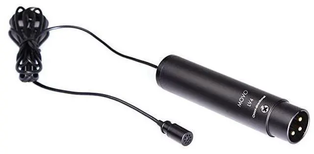 Alt view image 2 of 3 - for LV4C Cardioid XLR Lavalier Microphone Phantom Power with Metal Lapel Clip and Windscreen Accessories Great External Lav Mic for Music Podcast Live Stream Filming or YouTube Recording