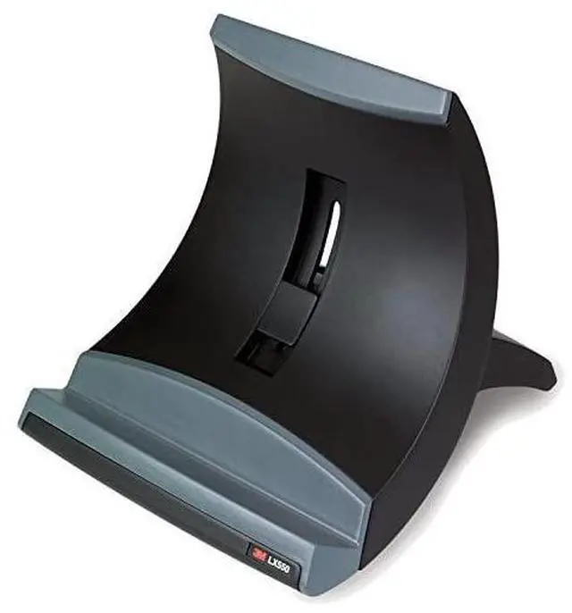 Main image of for Laptop Stand Raise Screen Height to Reduce Neck Strain Vertical Design Allows You to Bring Screen Closer Compact Foot Print Saves Desk Space NonSkid Base Keeps Laptop Secure Black LX550