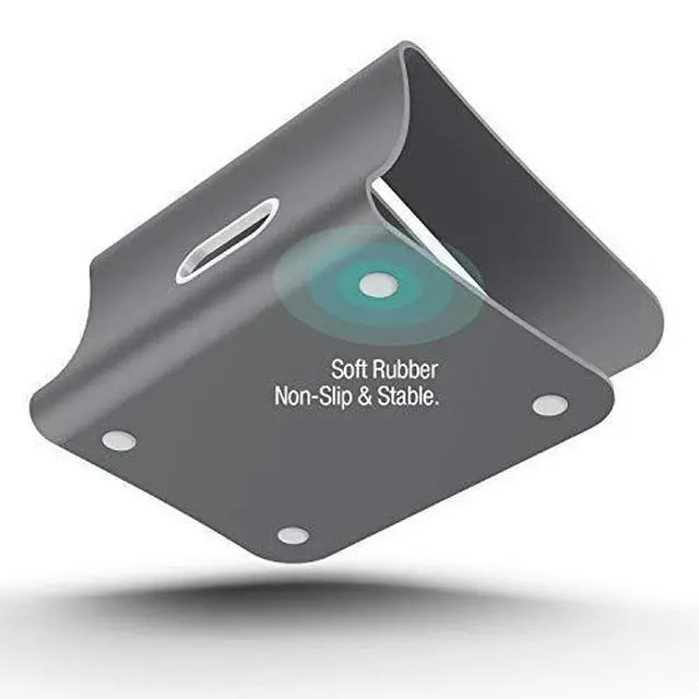 Alt view image 5 of 7 - for Laptop Stand Aluminum Cooling Computer Stand Update Version Stand Holder for Apple MacBook Air MacBook Pro All Notebooks Grey Patented