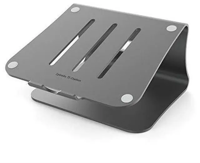 Alt view image 2 of 7 - for Laptop Stand Aluminum Cooling Computer Stand Update Version Stand Holder for Apple MacBook Air MacBook Pro All Notebooks Grey Patented