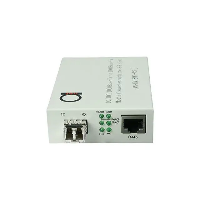 Alt view image 2 of 6 - for LC 850 nm Gigabit Fiber Media Converter Includes SFP 550 m 034 Miles LC to UTP Cat5e Cat6 101001000 RJ45 Auto Sensing Gigabit or Fast Ethernet Speed Jumbo Frame LLF Support