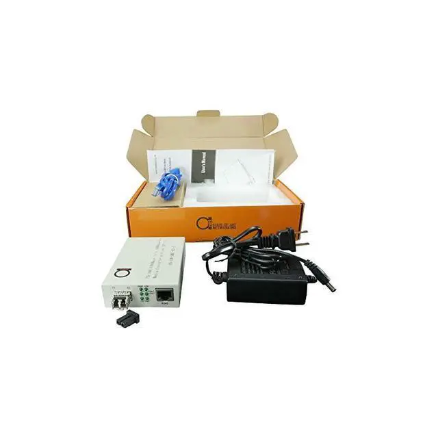Alt view image 5 of 6 - for LC 850 nm Gigabit Fiber Media Converter Includes SFP 550 m 034 Miles LC to UTP Cat5e Cat6 101001000 RJ45 Auto Sensing Gigabit or Fast Ethernet Speed Jumbo Frame LLF Support