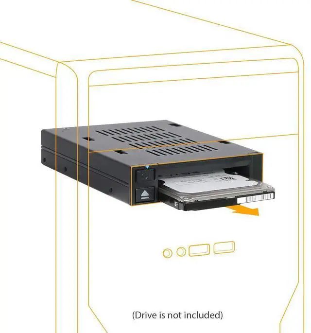 Main image of ICY DOCK 2.5 SSD Dock Trayless Hot-Swap SATA/SAS Mobile Rack for Ext 3.5 Bay - flexiDOCK MB521SP-B