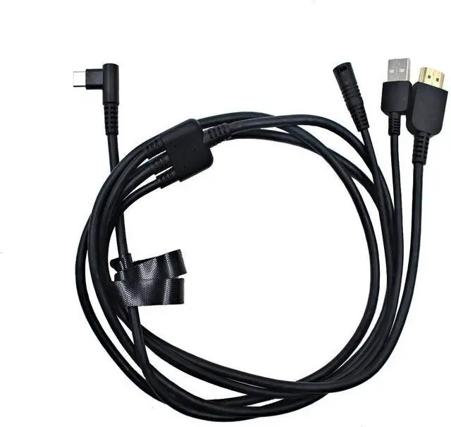 Alt view image 5 of 6 - FOR-Huion 3-in-1 Cable for KAMVAS Pro 16 Pro 13 GT-133 and Pro 12 GT-116 Graphics Drawing Monitor with HDMI Power and USB Cables Included