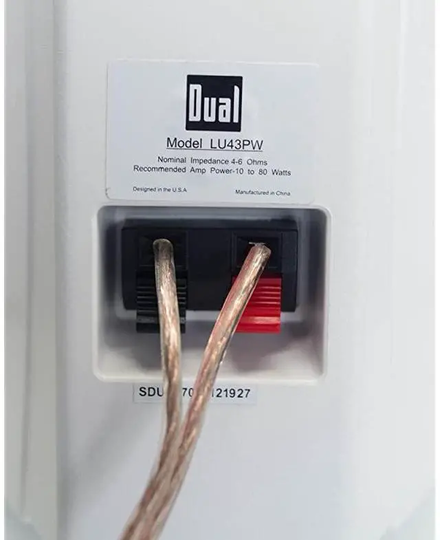 Alt view image 5 of 6 - FOR LU43PB 3-Way High Performance Outdoor Indoor Speakers with Powerful Bass | Effortless Mounting Swivel Brackets | All Weather Resistance | Expansive Stereo Sound Coverage | Sold in Pairs