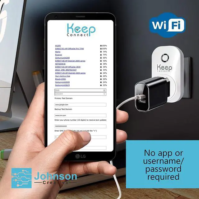 Alt view image 4 of 6 - FOR-Keep Connect Router Wi-Fi Reset Device Monitors Connectivity and Resets When Required. No App Necessary. If You Enter a Phone Number it Will Send Texts Upon resets.