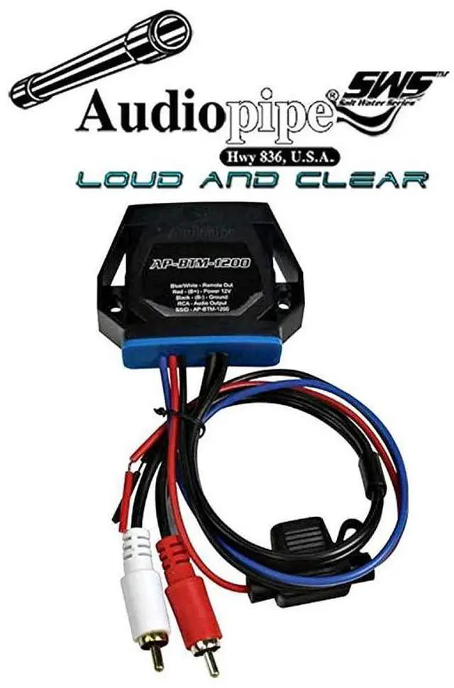 Alt view image 2 of 3 - FOR Marine Wireless Audio Receiver Adapter converts any amplifier or RCAs to stream wirelessly