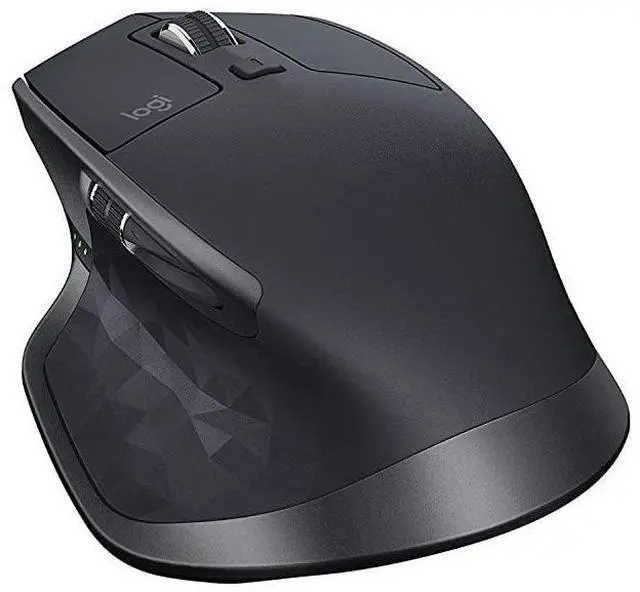Main image of MX Master 2S Wireless Mouse Use on Any Surface Hyperfast Scrolling Ergonomic Shape Rechargeable Control up to 3 Apple Mac and Windows Computers Bluetooth or USB Graphite