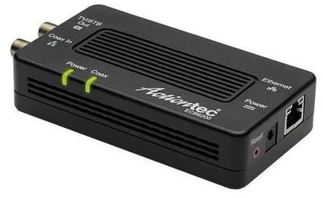 Main image of FOR-MOCA Adapter for Ethernet Over Coax 1 Gbps Bonded 20 MoCA Adapter ECB6200S02Black92quot x 3quot x 65quot