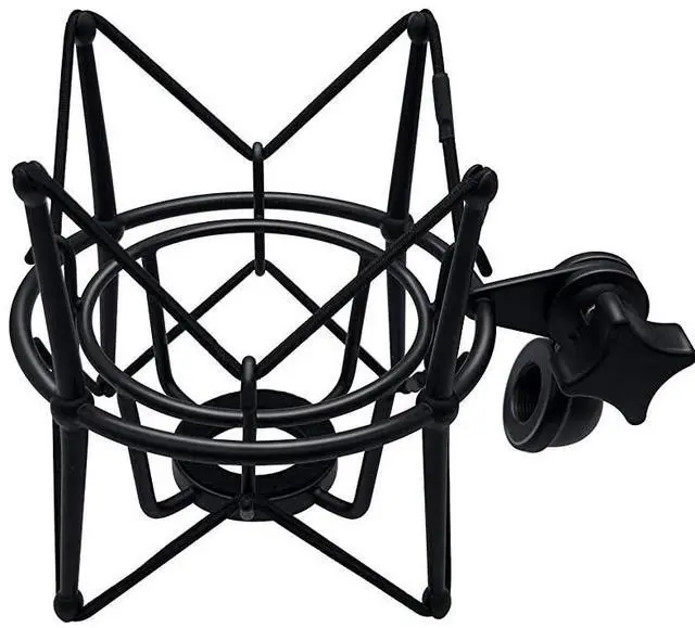 Alt view image 7 of 7 - Microphone Shock Mount Mic Holder Anti Vibration Spider Shockmount Compatible with Many Condenser Mics Like AT2020 MXL 770 MXL 990 Samson G Track Pro Rode Procaster NT1A Neumann U87 etc