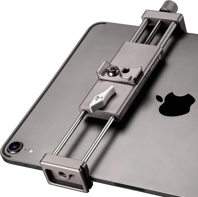 Main image of Metal iPad Holder for Tripod Mount 1/4 Screw Acra/RRS Rail Plate Mounts Fits iPad 1 2 3 4 5 Mini Air Pro Universal Tablet iPad Clamp Holder Stablizer Adapter