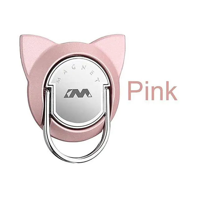 Alt view image 3 of 6 - Phone Ring Holder for Magnetic Car Mount360 Rotating Metal Finger Ring Pop Grip Socket for Smartphones 3 Pack Rose Gose Silver Blue