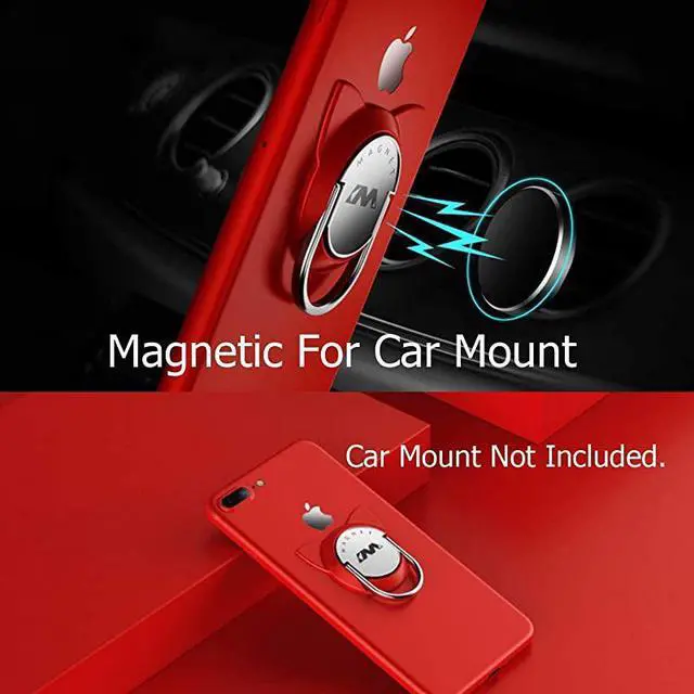 Alt view image 6 of 6 - Phone Ring Holder for Magnetic Car Mount360 Rotating Metal Finger Ring Pop Grip Socket for Smartphones 3 Pack Rose Gose Silver Blue