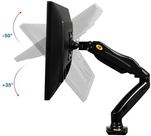 Alt view image 4 of 7 - for NB North Bayou Monitor Desk Mount Stand Full Motion Swivel Monitor Arm Gas Spring for 17''-27'' Computer Monitor from 4.4lbs to 14.3lbs