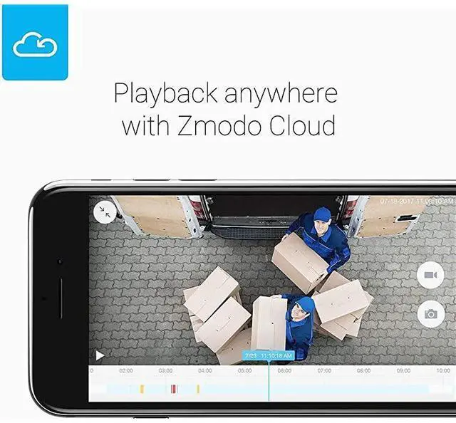 Alt view image 4 of 7 - FOR-Outdoor Security Camera 2 Pack Smart Home 1080p Full HD Indoor Outdoor Wireless IP Cameras with Night Vision Cloud Service Available