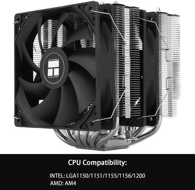 Alt view image 3 of 7 - FOR-Peerless Assassin 120 SE CPU Air Cooler Dual Tower 6 Heat Pipe Dual 120mm TL-C12C PWM CPU Fan for AMD AM4/AM5/Intel LGA 1700/1150/1151/1200 AGHP Technology Aluminium Heatsink Cover