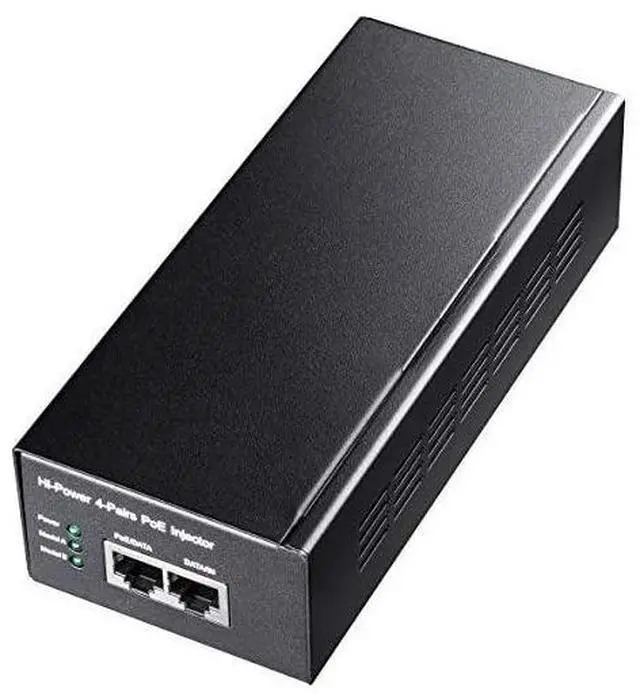 Main image of POE300 60W Gigabit Ultra PoE+ Injector Up to 60W Ultra Power Supply 101001000Mbps Shielded RJ45 IEEE 8023af8023at Compliant Not Support 8023 btPoE++ Passive PoE Metal housing