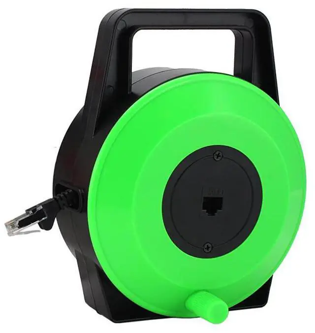 Alt view image 2 of 7 - Network Cable Extender 33 Feet 10 Meter CAT 6 Ethernet Cable Flat Portable 1 Gbps Data Speed Swiftly Setup Temp Networks Cascadable MaleFemale RJ45 Connector UTP Cable Reel