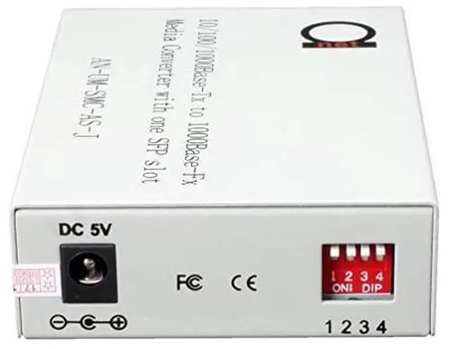 Alt view image 6 of 6 - FOR-Mode LC Gigabit Fiber Media Converter - Includes LC SFP 20 km (12.42 Miles) LC  to UTP Cat5e Cat6 10/100/1000 RJ-45  Auto Sensing Gigabit or Fast Ethernet Speed - Jumbo Frame - LLF Support