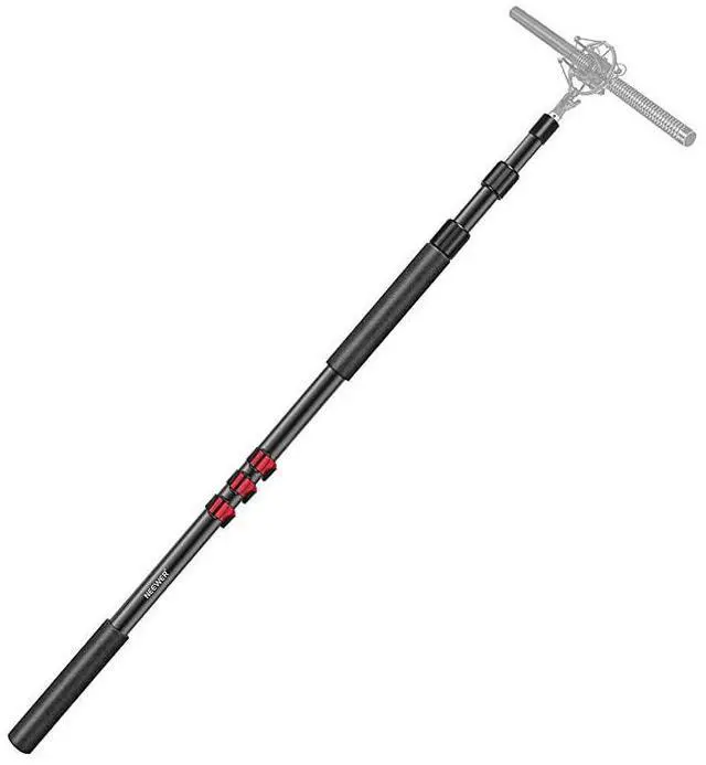 Main image of Portable 3 Sections Stretchable Handheld Microphone Boom Pole with Standard 58 inch27 Threads and Adjustable Length from 3 feet to 8 feet NW7000