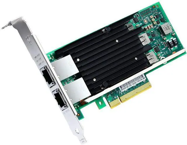 Main image of FOR-PCI-E Network Card X540-10G-2T, Dual RJ45 Copper Port CNA for PC with Low Bracket, E Converged Network Adapter(NIC), X540 Chipset, PCI-E X8