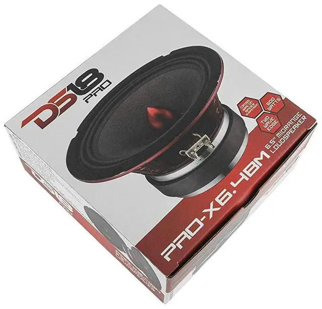 Alt view image 5 of 5 - PRO-X6.4BM Loudspeaker - 6.5", Midrange, Red Aluminum Bullet, 500W Max, 250W RMS, 4 Ohms - Premium Quality Audio Door Speakers for Car or Truck Stereo Sound System (1 Speaker)