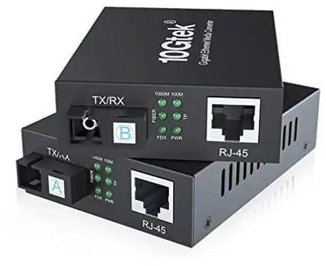 Main image of FOR-Pir of Gigbit Ethernet Bidi MediConverter Single SC Fiber Connector singlemode 1310nm 20km