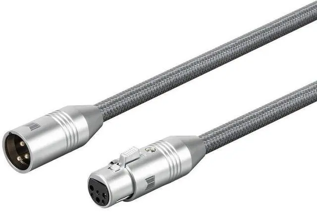 Alt view image 2 of 6 - Monolith XLR Balanced M/F Audio Cable - 2 Meter, 24K Gold Plated Auxiliary Cord, Oxygen Free Copper, Professional, Premium Home Audio